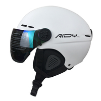 Casque de ski OEM Certificat CE En1077 Casque de ski avec visière Casque de snowboard neige avec lunettes pour enfant jeune adulte S M L XL XXL
