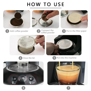 <span class=keywords><strong>Dosette</strong></span> de café réutilisable de vente chaude Compatible <span class=keywords><strong>Senseo</strong></span> Machine à expresso papier filtre à café de qualité supérieure café réutilisable écologique - Product Image 5