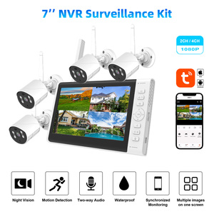 Tuya 7 inch 2MP LCD NVR <span class=keywords><strong>Bullet</strong></span> Wifi máy ảnh kit đồng Bộ giám sát nhiều hình ảnh trên một màn hình IP66 & màu sắc tầm nhìn ban đêm - Product Image 2