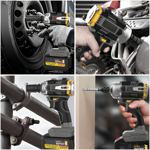 Suministro exclusivo de llave de impacto eléctrica multifuncional de alto torque con batería de litio para comercio exterior - Product Image 5