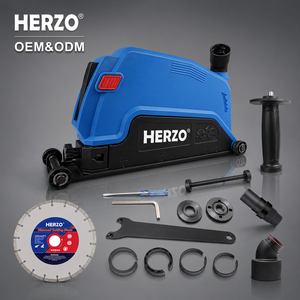 HERZO 230mm 범용 먼지 추출 쉐이드 9인치 앵글 그라인더 전동 공구 액세서리 절단용 먼지 보호 - Product Image 1