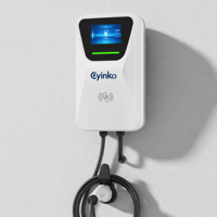 Borne de Recharge Murale Intelligente pour Véhicules Électriques Type 2 avec Application, RFID, WiFi, 7kW, 9kW, 11kW, Nouvelle Garantie de 24 Mois