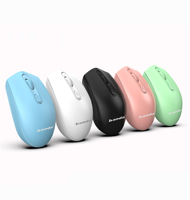 Ratón Inalámbrico 2.4G, Ratón Óptico USB Compacto y Portátil para Computadora de Escritorio y Portátil, Ahorro de Energía