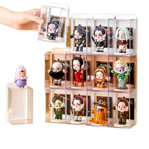 Vitrine de présentation rectangulaire en acrylique transparent brillant à fixer au mur, protection anti-poussière, pour figurines d'<span class=keywords><strong>action</strong></span>, jouets, objets de collection - Product Image 4