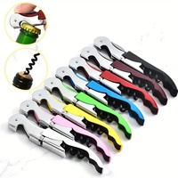 2024 produit populaire hippocampe coloré logo personnalisé multifonctionnel de luxe en acier inoxydable ouvre-bouteille de vin tire-bouchon