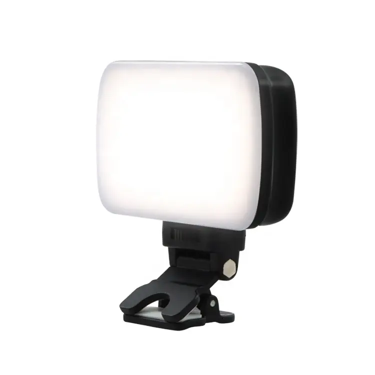 Rechargeable Selfie Fill Light with Retaining Clip On for Video Conference Light for Phone Laptop Zoom Meeting