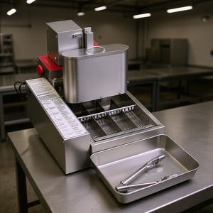 Machine à beignets automatique professionnelle en acier inoxydable, 4 rangées, 240 pièces/heure, équipement de boulangerie électrique haute puissance - Product Image 2