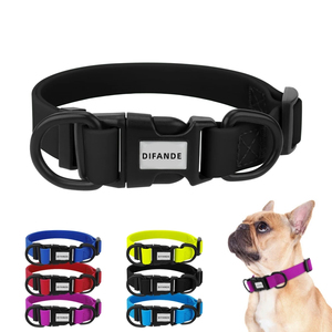 PVC wasserdichtes Hunde halsband Weiche verstellbare Haustier halskette für kleine, mittlere und große Hunde und Katzen - Product Image 1