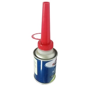Industrial oil round metal tin can lids aerosol cans with plastic cap oil can with flexible spout metal watering