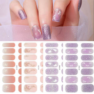 Autocollants pour ongles en cristal 5D 3D, motif <span class=keywords><strong>cerisier</strong></span> <span class=keywords><strong>japonais</strong></span>, collection printemps-été, couverture complète, imperméables, vente en gros - Product Image 1