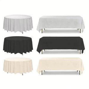 Nappe de table personnalisée en polyester/coton biodégradable et recyclable de haute qualité pour mariages et fêtes – Vente en gros Chine - Product Image 6