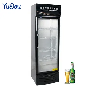 Congelador de puerta de vidrio individual/doble/tres, equipo de refrigeración de supermercado sin escarcha, con compresores