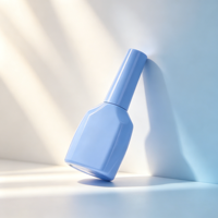 Flacon vide de vernis gel de luxe 15 ml, OEM/ODM, flacon de vernis à ongles personnalisé, vente en gros d'usine, flacon en verre fantaisie pour gel UV