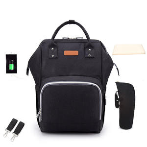 Mochila Multifuncional Personalizada para Pañales de Bebé, Bolsa de Viaje para Cambio de Pañales, Mochila para Mamá - Product Image 1