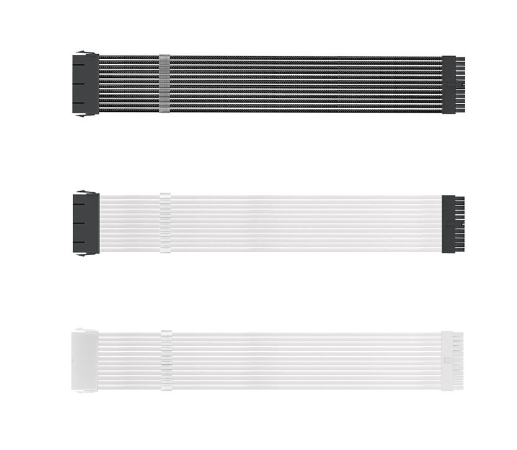 24-Pin ATX 4+4-Pin EPS 2 X 6+2-Pin PCI-E Power Supply Extension Cable Kit 30 cm with Sleeves 18AWG in Stock