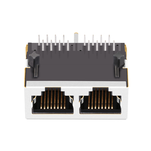 Conector hembra RJ45, sin imanes integrados, 1x2 puertos - Product Image 3