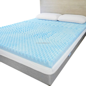 Bộ Nhớ Mềm <span class=keywords><strong>Foam</strong></span> Bed <span class=keywords><strong>Pad</strong></span> Với Gel Làm Mát Truyền Cho Giảm Đau Áp Lực - Product Image 1