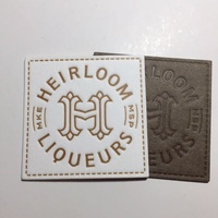 Étiquette en cuir gaufré pour vêtements, bagages, chaussures, chapeaux, tissage à changement de couleur pressé à chaud, textile de maison – Fourniture directe usine