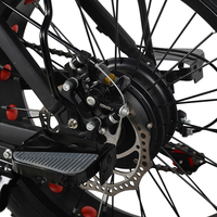 Vélo Pliant Tout-Terrain en Alliage d'Aluminium FTC200 20 Pouces avec Batterie au Lithium 48V 10.5Ah, Moteur Brushless 350W à Roue Arrière et Freins à Disque, 7 Vitesses