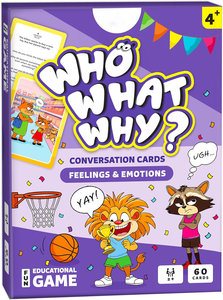 Tarjetas de Conversación para Niños: Quién, Qué, Por Qué - Juego de Aprendizaje para Habilidades Sociales, Inteligencia Emocional y Pensamiento Crítico - Product Image 2