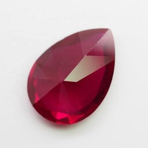 Laboratorio creado pera corte artificial ruby corindón piedra - Product Image 5