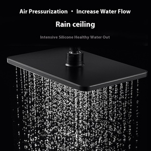 <span class=keywords><strong>Porte</strong></span>-<span class=keywords><strong>avion</strong></span> noir tout cuivre Piano Affichage numérique Spray doux Douche Ménage Salle de bain Toilette Type mural Laiton Céramique - Product Image 3