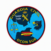 Patch tactique 3D personnalisé en PVC Guardia Civil OCON SUR, badge moral en caoutchouc souple avec fixation auto-agrippante pour uniforme et sac à dos