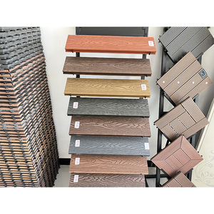 Bên ngoài gỗ tự nhiên kết cấu gỗ không thấm nước đàn hồi gỗ-miễn phí PU <span class=keywords><strong>Polyurethane</strong></span> Composite decking - Product Image 6