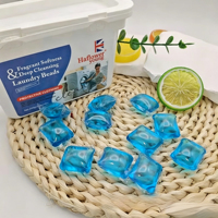 30 capsules de lessive monodose, puissant détachant, adoucissant parfumé, senteur florale fruitée
