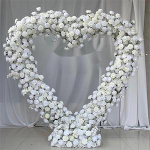 Arche <span class=keywords><strong>de</strong></span> fleurs en forme <span class=keywords><strong>de</strong></span> cœur en soie rouge pour réception <span class=keywords><strong>de</strong></span> <span class=keywords><strong>mariage</strong></span>, décoration <span class=keywords><strong>de</strong></span> <span class=keywords><strong>fond</strong></span> pour événements <span class=keywords><strong>de</strong></span> <span class=keywords><strong>mariage</strong></span> - Product Image 4