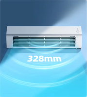 Ventilateur de climatisation sans pales rechargeable 4000 mAh avec télécommande, vent sain pour la maison, la chambre et le bureau
