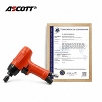 Visseuse à chocs pneumatique ASCOTT 8HS 9000 tr/min à double marteau, réversible, pour assemblage automobile M6-M8, fixation CE