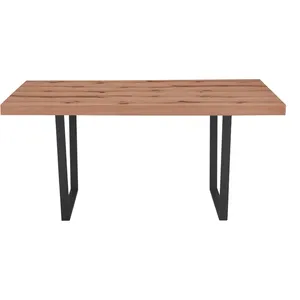 New Rectangular Modern Wood Top Kitchen Dining Table