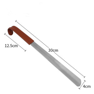 Edelstahl-Schuhlöffel mit Schuhanziehhilfe, Schuhtragehilfe und Schuhanziehhilfe für den Haushalt - Product Image 6