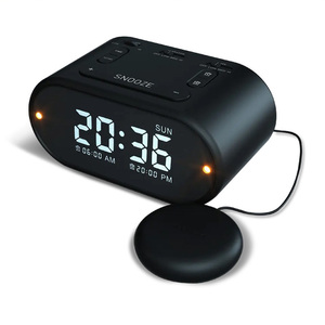2023 Mới Nhất Tốt Nhất Người Bán Điếc Rung LED Kỹ Thuật Số Bảng Đồng Hồ Báo Thức Với Rung Giường Shaker Cho Tà Tà Tà Và Điếc - Product Image 1
