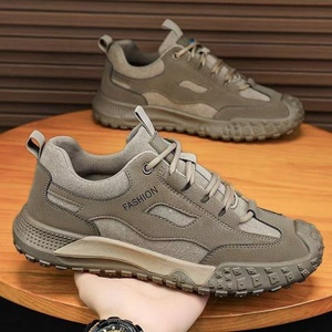 Zapatos de Senderismo para Hombre Modelo W270, Parte Superior de Cuero Sintético, Transpirables, Antideslizantes, Duraderos, para Obras de Construcción, Seguridad Laboral - Product Image 1
