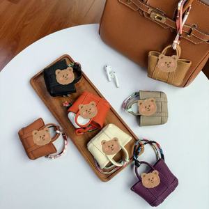 Nueva moda de cuero de grano superior Mini bolso de mano percha adornos monedero colgante <span class=keywords><strong>llavero</strong></span> bolso encantos para mujer - Product Image 4