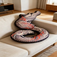 Housse de coussin lestée décorative personnalisée avec motif de dragon de dessin animé, cadeau pour enfants, design à pois pour l'anxiété