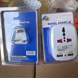 Adaptateur de sécurité en plastique E823 avec prise britannique standard 13A et port USB pour le commerce extérieur - Product Image 4