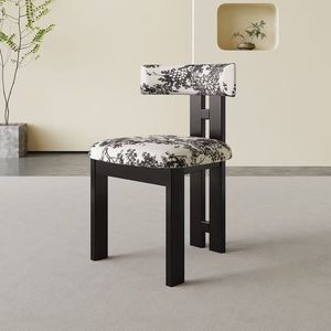 <span class=keywords><strong>Chaise</strong></span> de Salle à Manger en Bois Massif Rembourrée de Style Scandinave <span class=keywords><strong>Moderne</strong></span> pour Visiteur, <span class=keywords><strong>Chaise</strong></span> de Restaurant Design Nordique en Cuir - Product Image 6