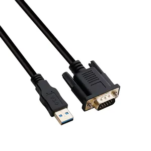 Wavelink DC Cable 6 Feet USB 3.0 to VGA Male to Male Cable for PC