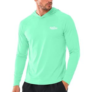 T-shirt de pêche à capuche pour homme Twekfish, manches longues, protection solaire UPF 50+, léger, vêtements de plein air - Product Image 1