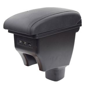 Accoudoir en cuir USB pour <span class=keywords><strong>Suzuki</strong></span> <span class=keywords><strong>SX4</strong></span>, accoudoir, boîte de rangement de style de voiture, pièces intérieures, abs, accessoires de console centrale 2008 - Product Image 1