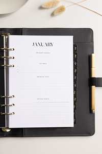 Recharges de papier de qualité supérieure pour agenda 2027, inserts personnalisés pour carnet A5 Filofax à 6 anneaux - Product Image 4