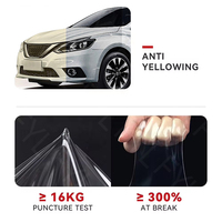 Film de protection transparent brillant en TPU Premium auto-réparant en 2 secondes, 7,5 mil, pour carrosserie automobile