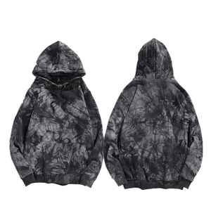 Alta calidad OEM logotipo personalizado Unisex mujer suelta de talla grande hombres en blanco liso lazo teñido algodón polar pulóver sudaderas con capucha - Product Image 1