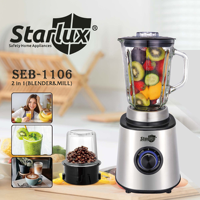 Mixeur Électrique à Légumes Starlux, Boîtier en Acier Inoxydable, Commande Tactile en Plastique, Portable, Usage Domestique, Articles en Stock d'Usine