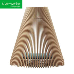 تصميم جديد في جميع الأحوال الجوية سرير نهاري مستدير في الهواء الطلق مع مظلة للحديقة والمنتجعات أثاث الفندق - Product Image 5