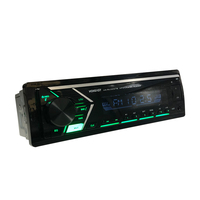 Autoestéreo Clásico Pionero de 1 Din para Tablero Reproductor de MP3 y MP4 con Bluetooth y Función de Manos Libres Material de PC con Puerto Auxiliar