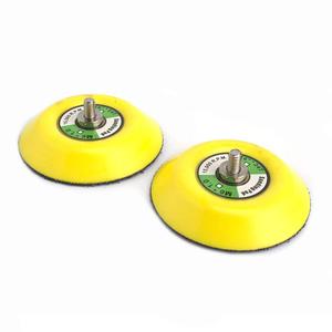 Set di <span class=keywords><strong>2</strong></span> Placche di Supporto Industriale da <span class=keywords><strong>3</strong></span> Pollici con Velcro, Filettatura M6 per Levigatrice, Lucidatura e Levigatura OEM/ODM - Product Image 1